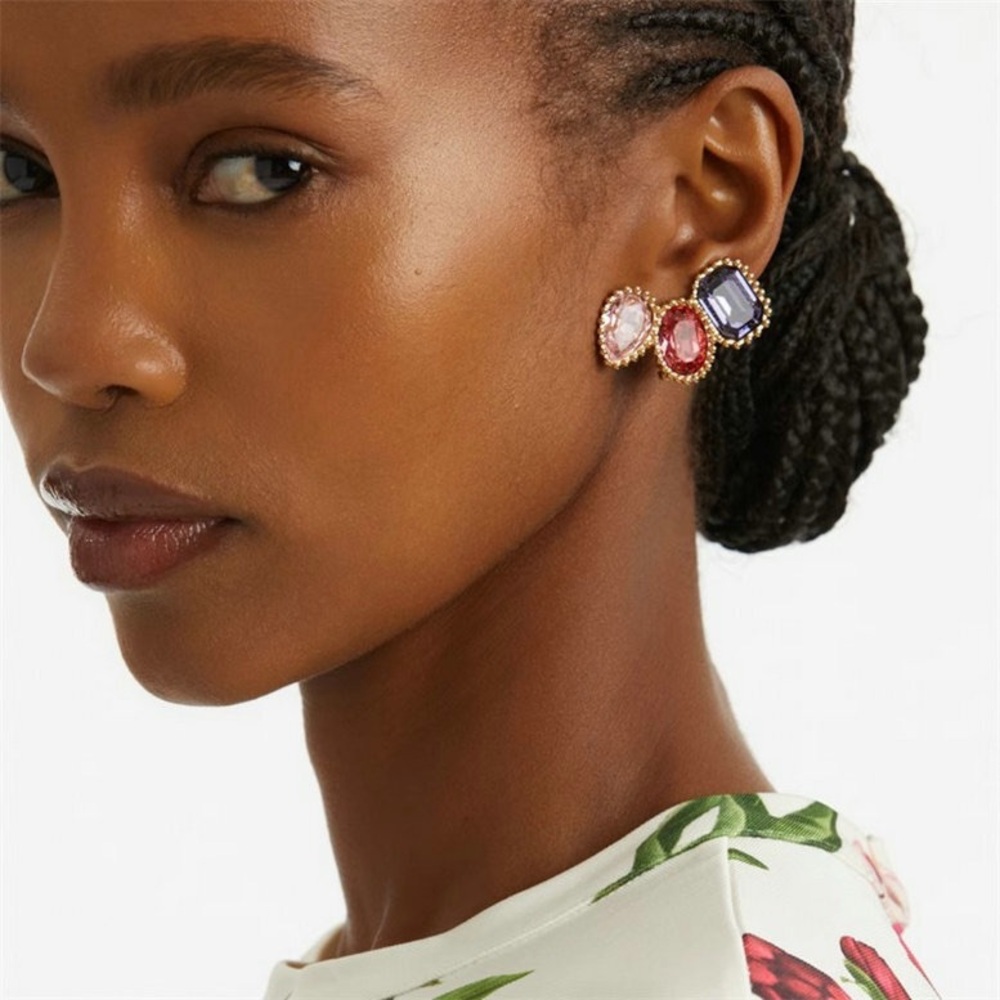OSCAR de La Renta • Emerald-Cut Scramble Ear Cuffs Clip On.